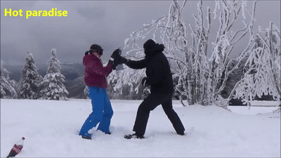 Calista &amp; Bob45 - Boxe mixte et lutte mixte dans le massif du Pilat